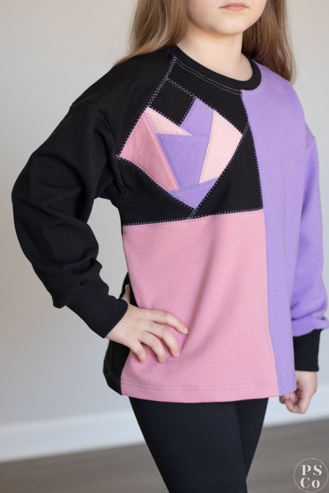 Adding a Paper Pieced Heart Block to the Spenser Tee