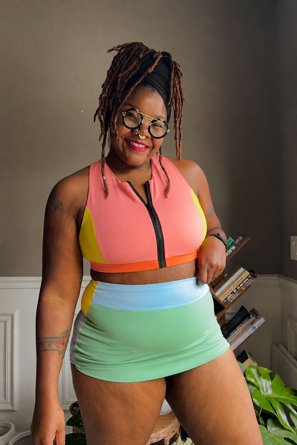 alexiastam パイソンswimwearセットアップ Adult Zola Swimsuit – Petite Stitchery