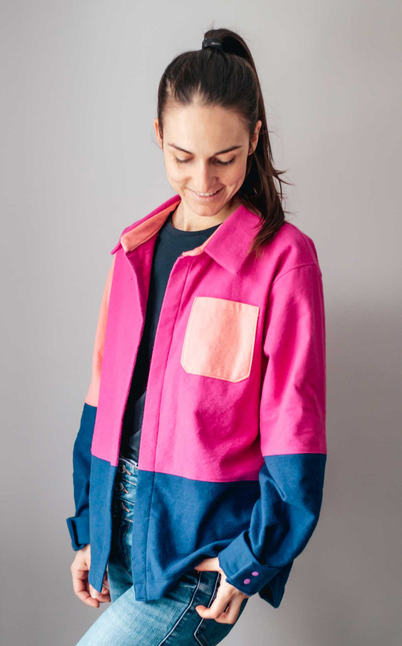 Adult Clay Colorblock Jacket Petite Stitchery