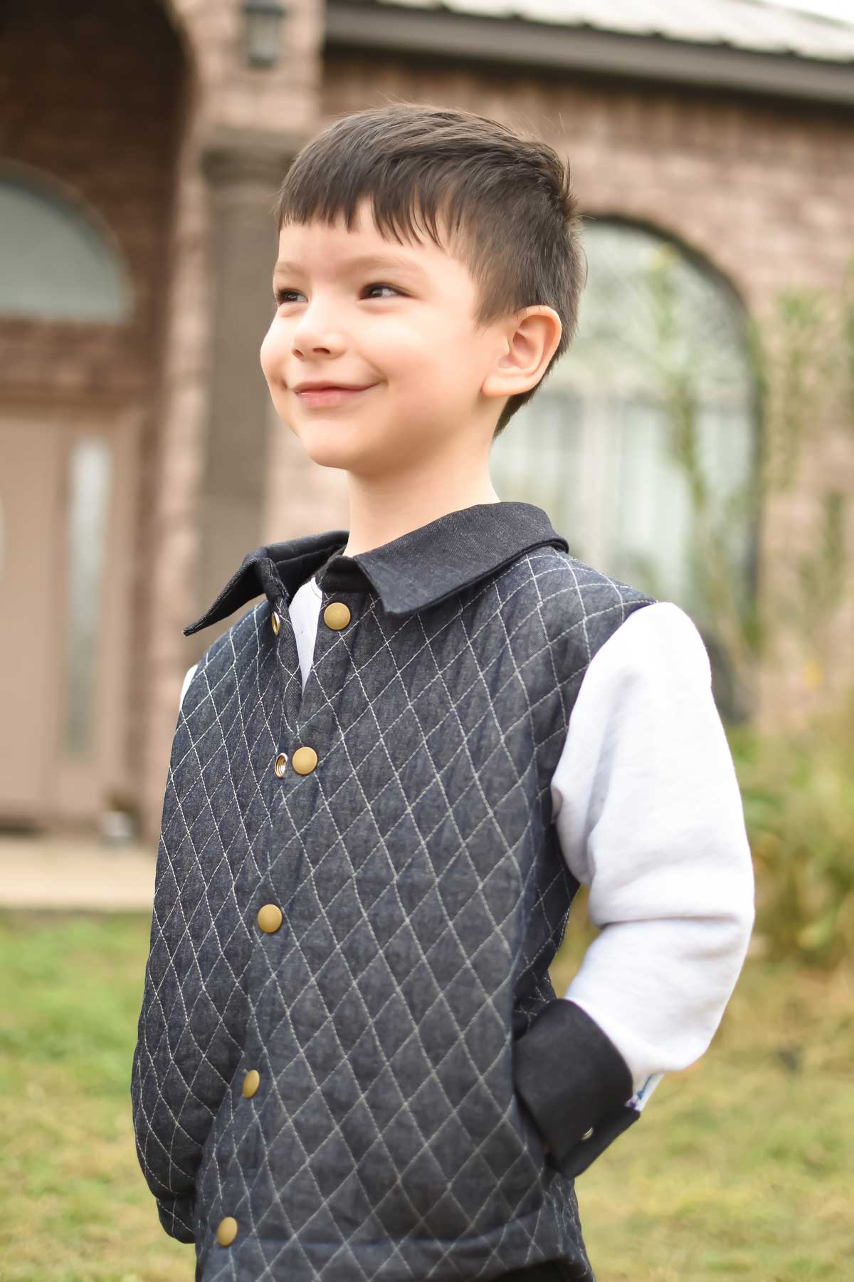 Kids Clay Colorblocked Jacket – Petite Stitchery