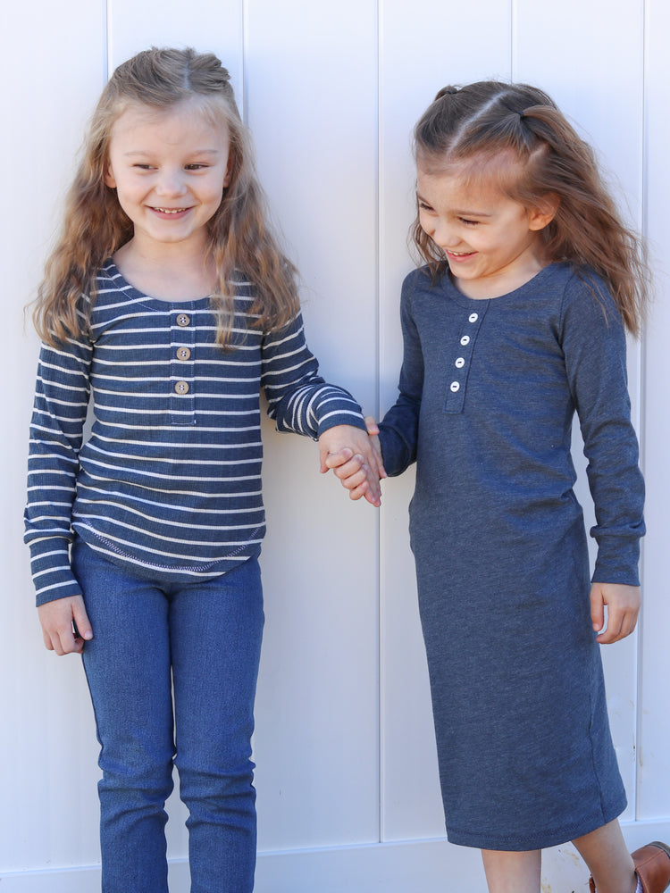 KIDS MINI SHIRT DRESS  12-14 TIPTOE THE TIGHTROPE