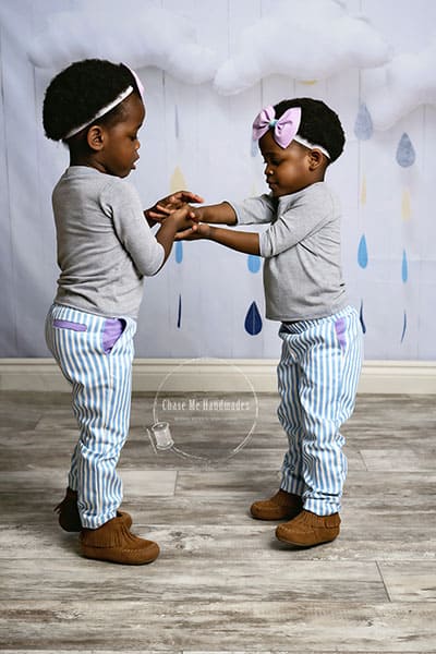 baby twins boy and girl swag