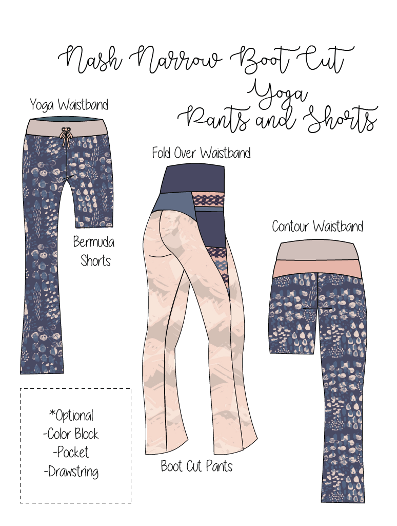 Adult Nash Yoga Pants and Bermuda Shorts – Petite Stitchery