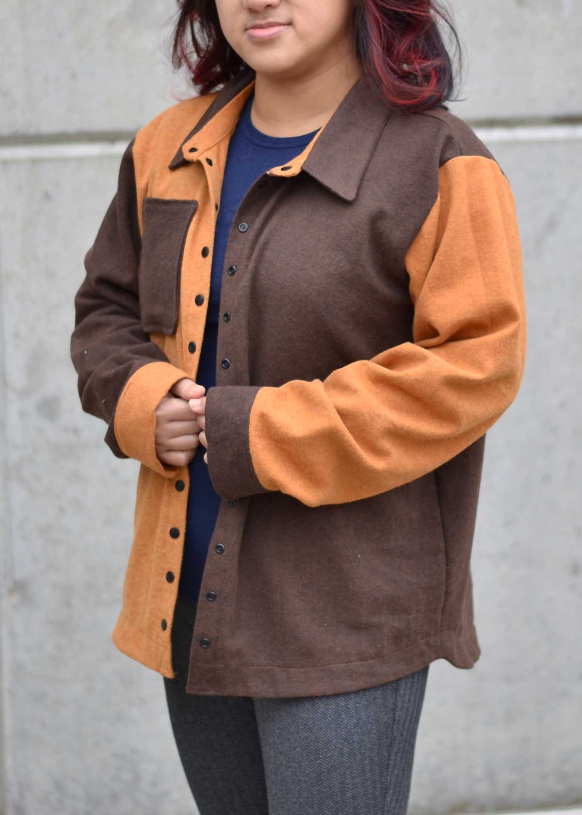 Adult Colorblock Pattern Adult Clay Colorblock Jacket – Petite Stitchery
