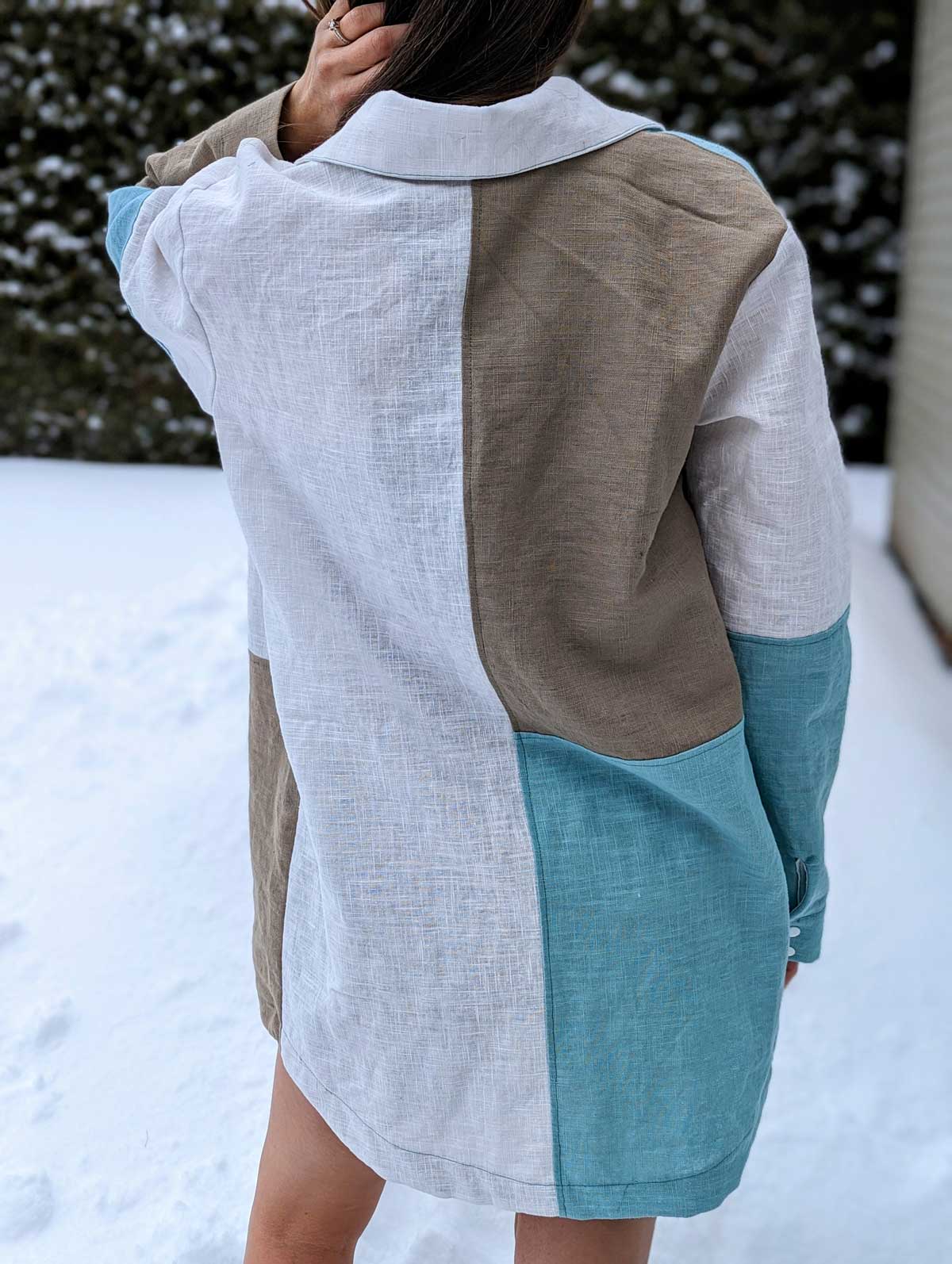 Adult Colorblock Pattern Adult Clay Colorblock Jacket – Petite Stitchery